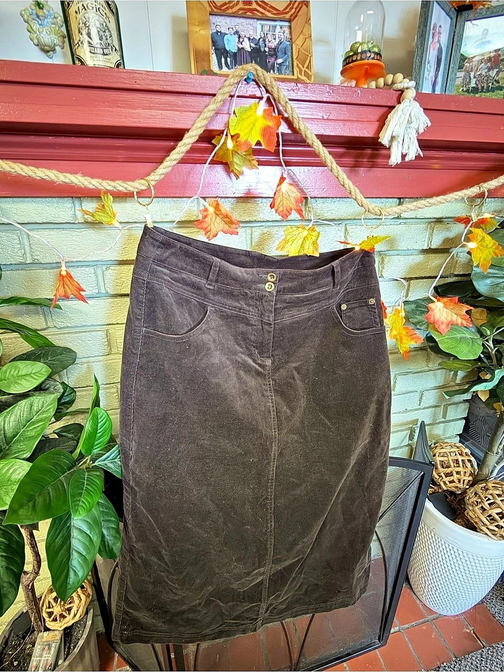 KombiWorld Brown Pencil Skirt Size 42
